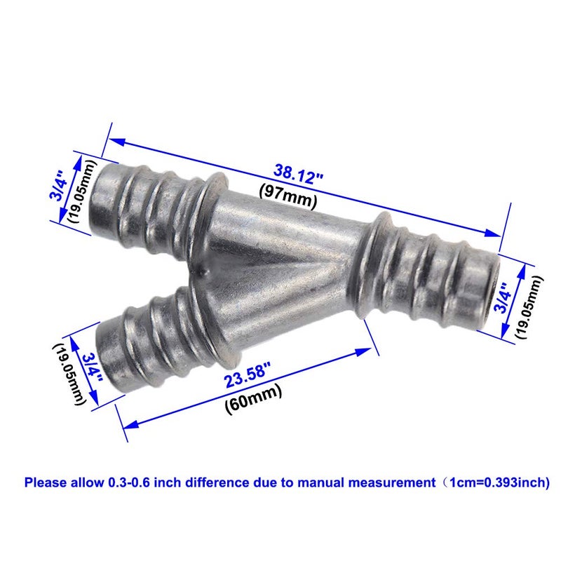 Banwinoto New Upgraded Aluminum HVAC Return Heater Y-Type Hose Splicer Connector Pipe Tube/Fitting Return Hose for Dodge Grand Caravan/Chrysler Town & Country 3.8L 230CID / 4.0L 241CID V6 Engine 2008-09 - Image 2